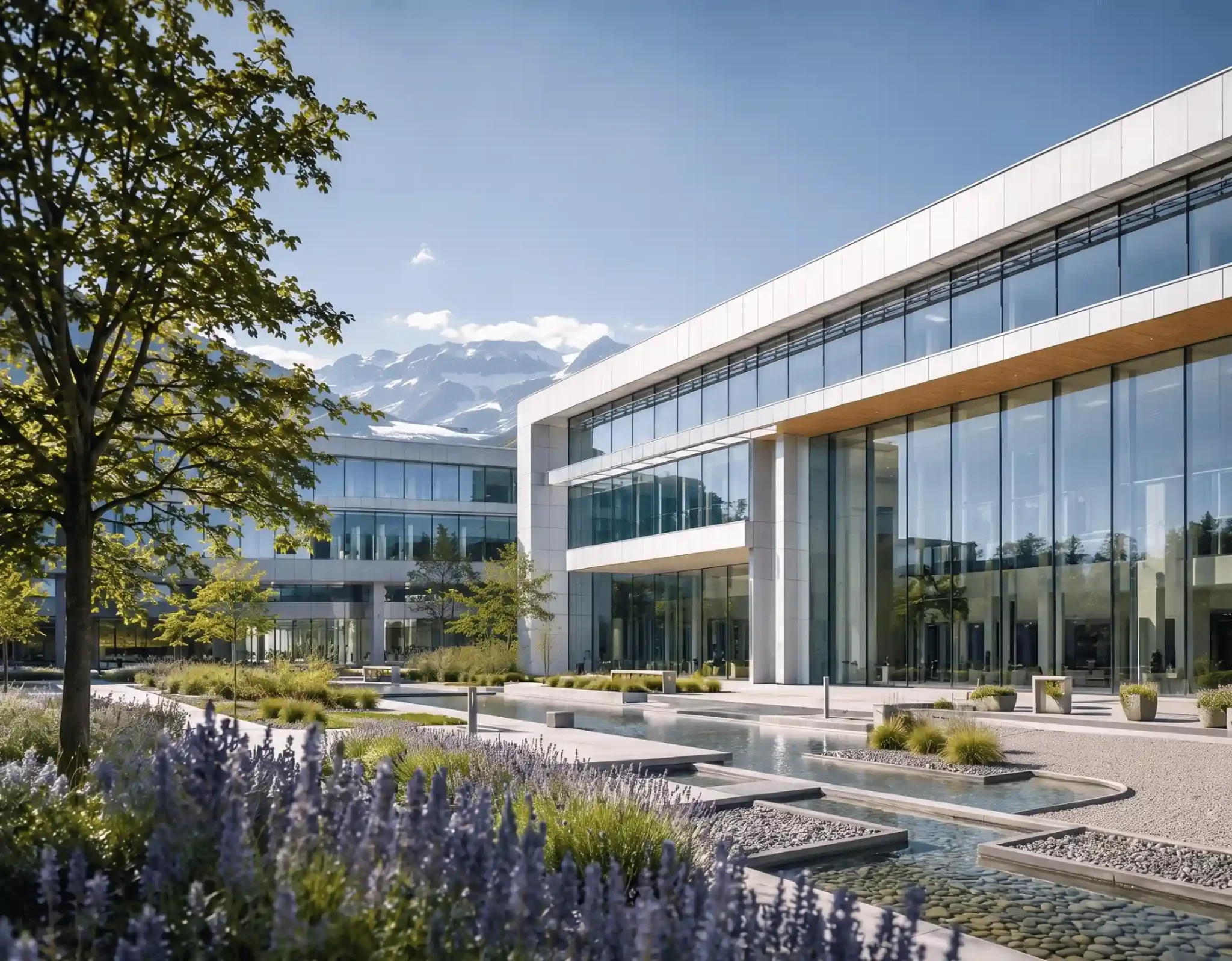 Modern corporate office representing business and financial market developments in May 2025