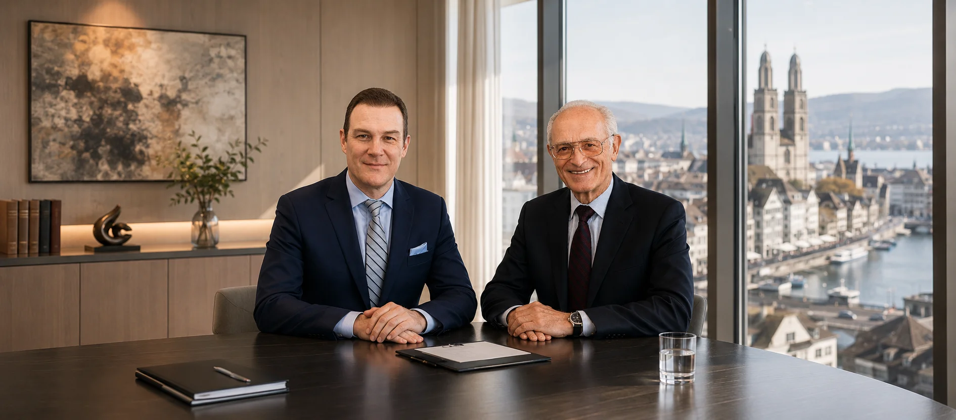 Silvano Grimaldi and Reto A. Lyk representing experience and trust at Grimaldi & Partners